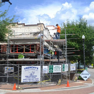 Downtown Winter Haven's Central Tavern under construction