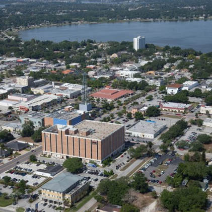 Aerial view of Downtown Winter Haven